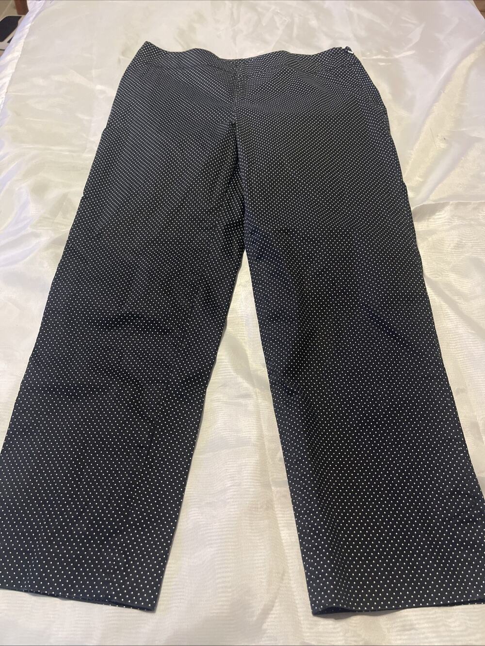 Women’s Talbots Petite Dress Casual Polka Dots Heritage Slim Straight Pants 10P